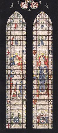 Glasfenster zu Ehren von Lord Kelvin in der Westminster-Abtei